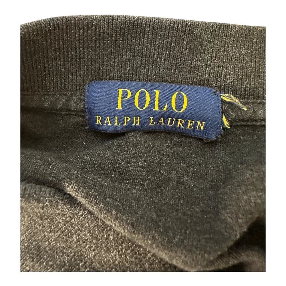Polo Ralph Lauren Shirt Mens Dark Gray Short Sleeve Pony Logo Classic Preppy 3XL